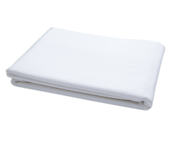 Simon Baker Cotton Percale 200 Tc White Flat Sheet XL Various Sizes - Queen Std - 250CM X 270CM White