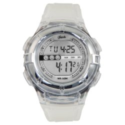 Gotcha - Ladies 50M Wr Clear Midsize Digital Watch