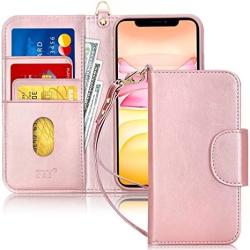 Fyy Case For Iphone 11 Pro Max 6.5 Kickstand Feature Luxury Pu Leather Wallet Case Flip Folio Cover With Card Slots And Note Pockets