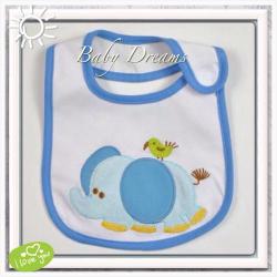 Baby Boy - L'il Ellie & Friend Top Quality Waterproof Soft Cotton Bib With Easy Velcro Closing