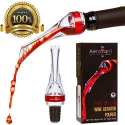Premium Red Wine Aerator Decanter Pourer By Aerovan Doubles The Flavor Of Your Wine Via Instant Aeration Greatly Boosting Flavor Classy Sturdy