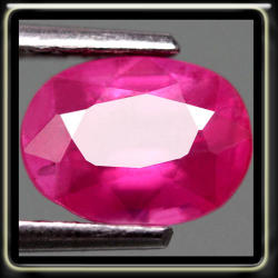 1.90ct Persian Purplish Pink Natural Ruby Si - Flawless Fancy Oval Heated
