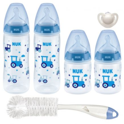 Nuk First Choice+ Temperature Control 4 Bottle Starter Pack - Tractor