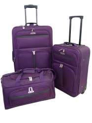 BON VOYAGE 3pc Travel Set Purple