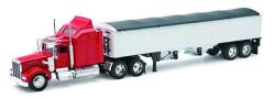 New-ray Kenworth W900 Grain Hauler Tractor And Trailer 1 32 Scale Toy Model Car