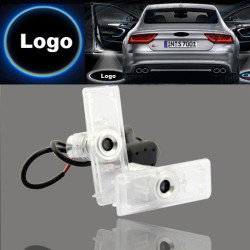 2 X Laser Logo Led Door Ghost Shadow Welcome Lights For Audi