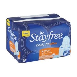 Stayfree Pads Super Unscented 8EA