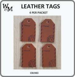 The Velvet Attic - Wilson & Maclagan - Leather Tags - Travel 4 Pieces