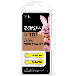Duracell DA10 6 Pack Hearing Aid Battery