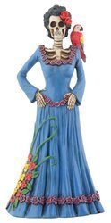 Day Of The Dead Dod Blue Lady Figurine
