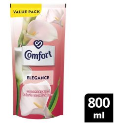Comfort Concentrated Laundry Fabric Softener Refill Elegance 800ML