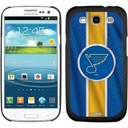 Coveroo Thinshield Case For Samsung Galaxy S3 - Retail Packaging - Black st Louis Blues Jersey Stripe