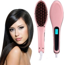 Magic Electric Anion Hair Straightener Comb Detangling Straightenin Brush Anti Scald Anti Static