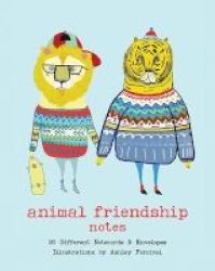 Animal Friendship Notes - 20 Different Notecards & Envelopes Cards