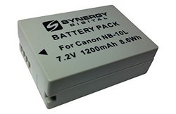 Canon Powershot Sx40 Hs Digital Camera Battery Lithium Ion 1200 Mah - Replacement For Nb-10l Battery