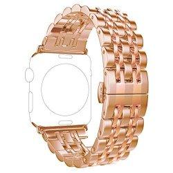 Band For Apple Iwatch 42MM Rose Gold Rosa Schleife Apple Watch Band 42 Stainless Steel Metal Replacement Watch Strap Bracelet Wrist Band For Apple