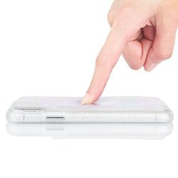 Case-mate - Iphone X Case - Squish - Fidget Case - Gel Moves When Pressed - Soft Touch - Organic Glitter Gel - Iridescent