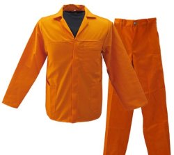 Orange Adult 2-PIECE Conti-suit Overall Size 38
