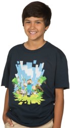 MINECRAFT Adventure Youths T-shirt Large