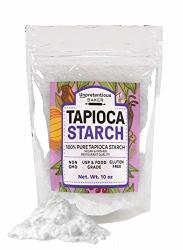 Tapioca Starch 10 Oz. By Unpretentious Baker Also Called Tapioca Flour Gluten Free Vegan Kosher Cornstarch Replacement Thickener Gluten Free Baking Resealable Bag
