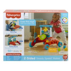 Fisher-Price 2-SIDED Steady Speed Walker Car-themed Baby Learning Toy