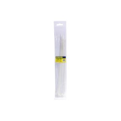 Dejuca - Cable Ties - Natural - 300MM X 4.7MM - 10 PKT - 8 Pack