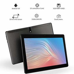 INCH 10.1" Android 9.0 Nougat Tablet PC Deca Core Pad With 6GB RAM 64GB Rom Dual Sim Card Slots 4G Unlocked Phone Call Phablet