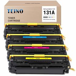Teino Remanufactured Toner Cartridge Replacement For Hp 131A CF210A CF211A CF212A CF213A For Laserjet Pro 200 Color M251NW M251N Mfp M276NW Black Cyan Magenta