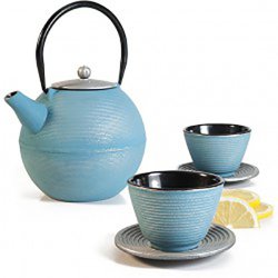 - Oriental Cast Iron Tetsubin Infuser Teapot Set Soho 1 Litre