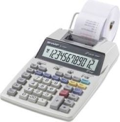 Sharp EL-1750V Printing Calculator White