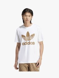 Adidas Originals Men&apos S Classic Monogram Graphic White T-Shirt