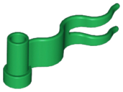 Parts Flag 4 X 1 Wave Right 4495B - Green