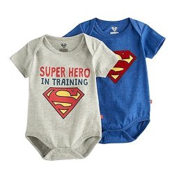 KIDS With Character Superman Infant Boys 2 Piece Short-sleeve Bodysuit 12 Months