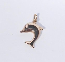 9CT Yellow Gold Dolphin Charm