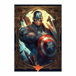 Captain America Decorative Poster - A1