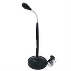 Geeko Desktop Boom Microphone With Stand Oem 1 Year Limited Warranty Features• Type: Microphone• MIC Dimensions: 9.7X4.5MM• Sensitivity: -58DB-+3DB• Directivity: Omnidirectional• Impedance: 60DB• Input