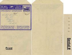 Bechuanaland Serial Lettercard Aerogram Stationery Envelope Used