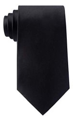 The Essential Black Black Silk Skinny Tie