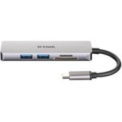 D-Link DUB-M530 Notebook Dock port Replicator Wired USB 3.2 Gen 1 3.1 Type-c Aluminium Black 2XUSB 3.0 HDMI 1.4 4K Uhd 5 Gbit s 96X29X9MM 42G