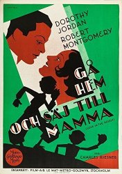 Posterazzi Love In The Rough Aka Ga Hem Och Saj Till Mamma L-r: Robert Montgomery Dorothy Jordan On Swedish Art 1930. Movie Masterprint Poster Print 11 X 17