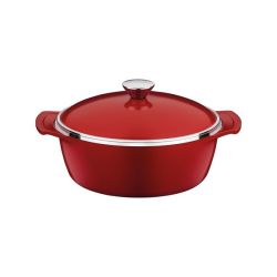 24CM 3.7L Red Lyon Casserole Dish With Non-stick Coating