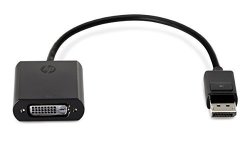 Hp F7W96AA Displayport To Dvi Adapter - Displayport Adapter - Dvi-d F To Displayport M - Black - For Elitebook 745 G3 755 G3