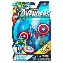 Marvel Avengers Movie 4 Inch Action Figure Shield Launcher Captain America