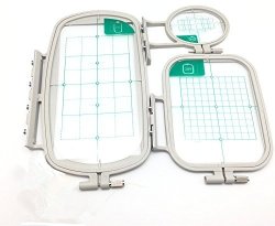 Yeqin 3 Pcs Sewing Embroidery Machine Hoop Set Sewing Hoop For Brother Embroidery Machine