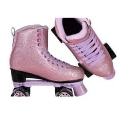 Lifestyle Roller Skates Melrose Glitter Roller Skate Size 42-UK SA 8