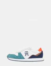 Tommy Hilfiger Runner Evo Leather Sneaker - UK10 White