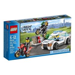 lego city police high speed chase car helicopter toy