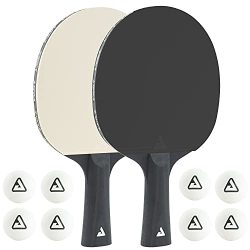 Joola Colorato Table Tennis Set Consisting Of 2 Table Tennis Bats 8 Table Tennis Balls Ideal For Families And Leisure Sports Black & White One Size