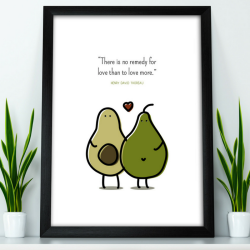 Printed Quote By Henry Thoreau "there Is No Remedy For Love..." - Paper Print