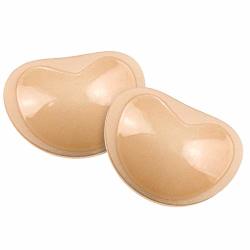 Silicone Adhesive Bra Pads Breast Inserts Breathable Push Up Sticky Bra  Cups for Swimsuits & (Beige)